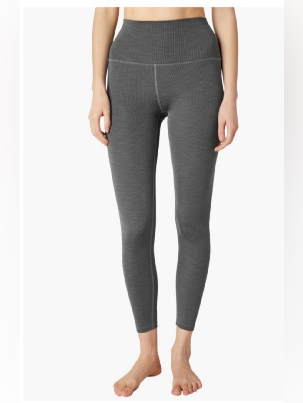 NWT Beyond Yoga Heather Rib High-Waisted Midi Leggings, size M